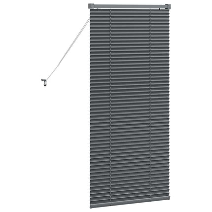 Persienner Mörkgrå 130 x 65 cm Aluminium