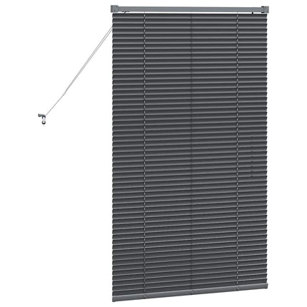 Persienner Mörkgrå 130 x 75 cm Aluminium