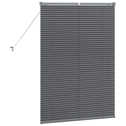 Persienner Mörkgrå 130 x 90 cm Aluminium