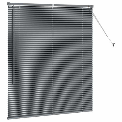Persienner Mörkgrå 130 x 110 cm Aluminium