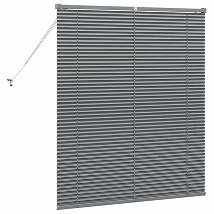 Persienner Mörkgrå 130 x 115 cm Aluminium