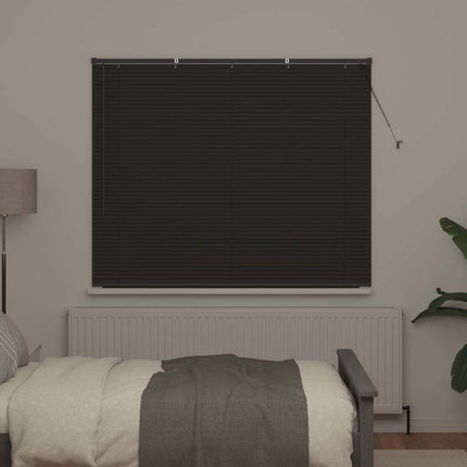 Persienner Mörkgrå 130 x 155 cm Aluminium