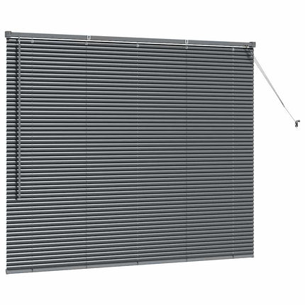 Persienner Mörkgrå 130 x 160 cm Aluminium