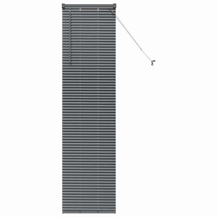 Persienner Mörkgrå 175 x 40 cm Aluminium