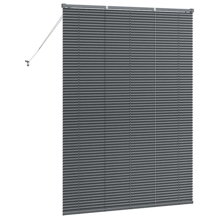 Persienner Mörkgrå 175 x 125 cm Aluminium