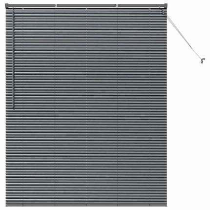 Persienner Mörkgrå 175 x 140 cm Aluminium