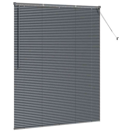 Persienner Mörkgrå 175 x 145 cm Aluminium