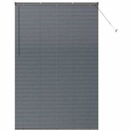 Persienner Mörkgrå 220 x 145 cm Aluminium