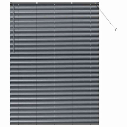 Persienner Mörkgrå 220 x 155 cm Aluminium