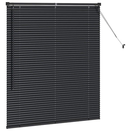 Persienner Svart 130 x 110 cm Aluminium
