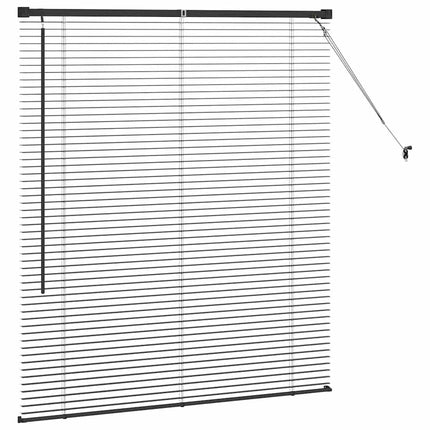 Persienner Svart 130 x 110 cm Aluminium