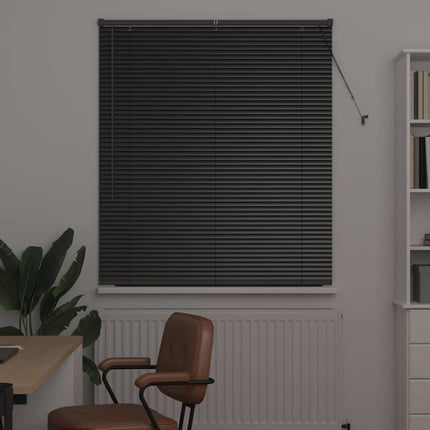 Persienner Svart 130 x 115 cm Aluminium