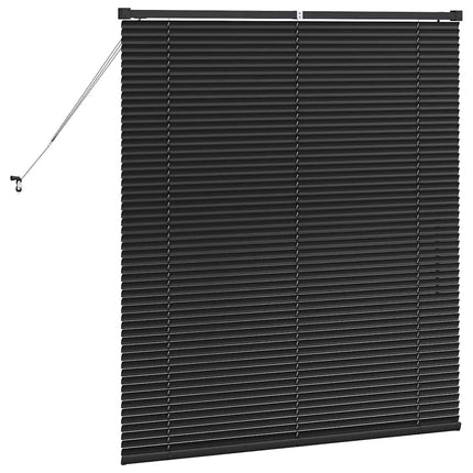 Persienner Svart 130 x 115 cm Aluminium