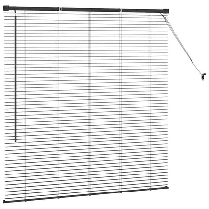 Persienner Svart 130 x 125 cm Aluminium