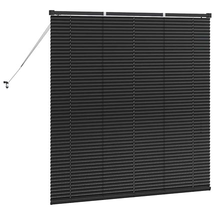 Persienner Svart 130 x 125 cm Aluminium