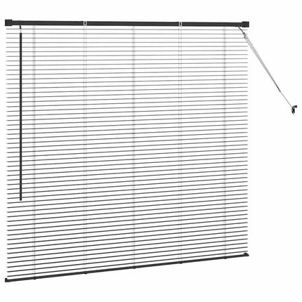 Persienner Svart 130 x 140 cm Aluminium