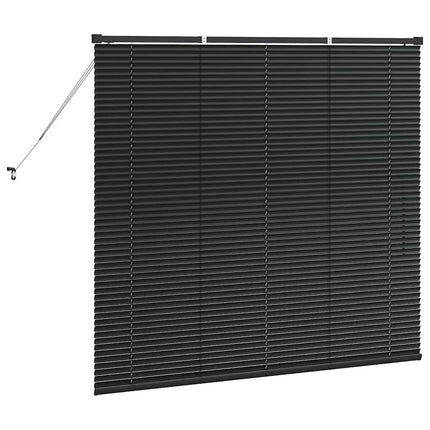 Persienner Svart 130 x 140 cm Aluminium