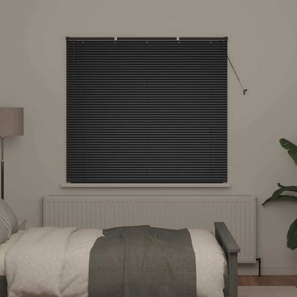 Persienner Svart 130 x 150 cm Aluminium