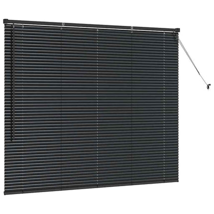 Persienner Svart 130 x 160 cm Aluminium