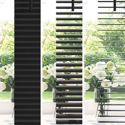 Persienner Svart 220 x 40 cm Aluminium
