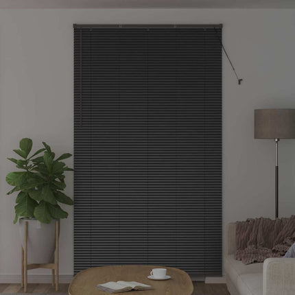 Persienner Svart 220 x 135 cm Aluminium