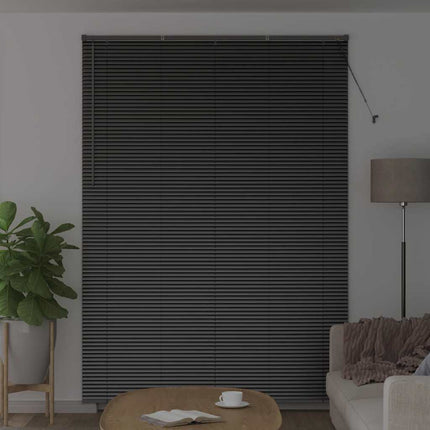 Persienner Svart 220 x 160 cm Aluminium