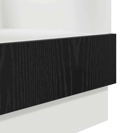 Hängande skåp Svart Ek 60 x 46 x 81,5 cm Konstruerat trä