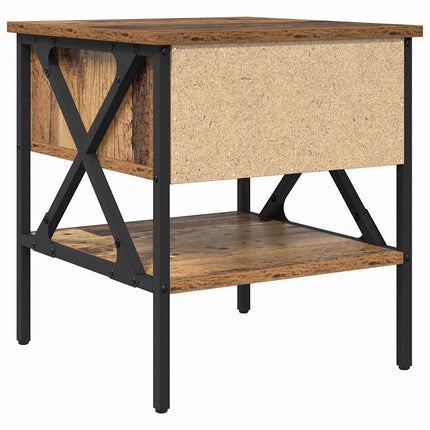 Sängbord 2 st Gammalt trä 40 x 42 x 45 cm