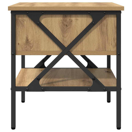 Sängbord artisan ek 40 x 42 x 45 cm Konstruktionsträ och metall