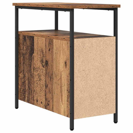 Nattduksbord Gammalt trä 30 x 60 x 60 cm Konstruerat trä