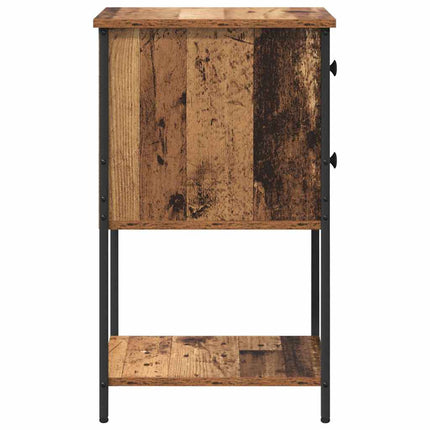 Nattduksbord Gammalt trä 32 x 42 x 70 cm Konstruerat trä