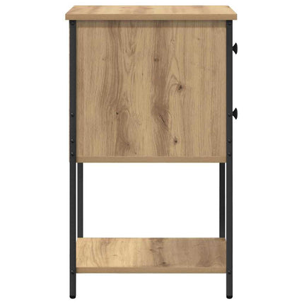 Nattduksbord 2 pcs artisan ek 32 x 42 x 70 cm Konstruerat trä