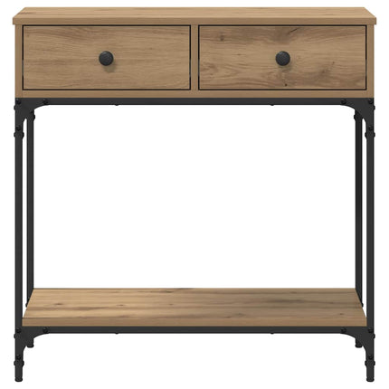 Konsolbord artisan ek 75 x 34,5 x 75 cm Konstruerat trä