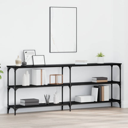 Konsolbord Svart ek 200 x 29 x 75 cm