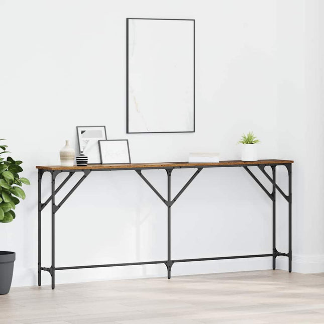 Konsolbord Gammalt trä 180 x 23 x 75 cm