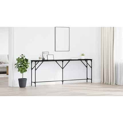 Konsolbord Svart ek 200 x 29 x 75 cm