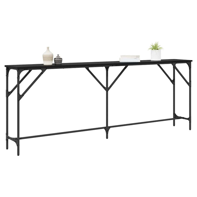 Konsolbord Svart ek 200 x 29 x 75 cm