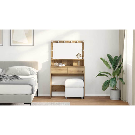 Smyckebord Artisan Ek 80 x 41 x 134,5 cm Konstruerat trä