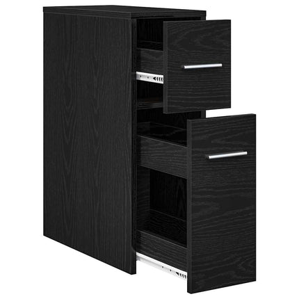 Badrumsmöbelset Svart Ek 22 x 44 x 61,5 cm Konstruerat trä