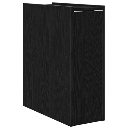 Badrumsmöbelset Svart Ek 80 x 18 x 60 cm Konstruerat trä