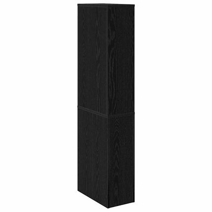 Badrumsmöbelset Svart Ek 22 x 41 x 135 cm Konstruerat trä