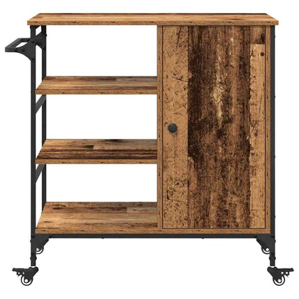 Köksvagn Gammalt trä 87.5 x 39 x 84.5 cm Konstruerat trä