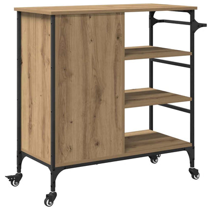Köksvagn Artisan Ek 87.5 x 39 x 84.5 cm Konstruerat trä