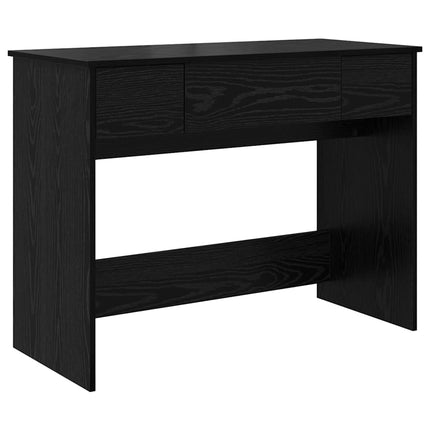 Kosmetiktabell med låda med lagring Svart Ek 100 x 45 x 76 cm