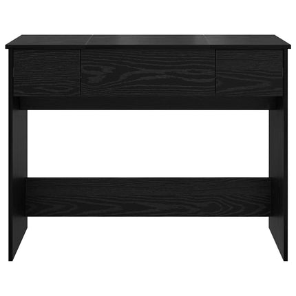 Kosmetiktabell med låda med lagring Svart Ek 100 x 45 x 76 cm