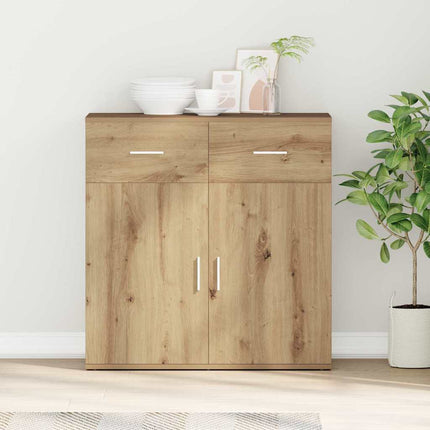 Sideboard med låda Artisan Ek 78 x 38 x 80 cm Konstruerat trä