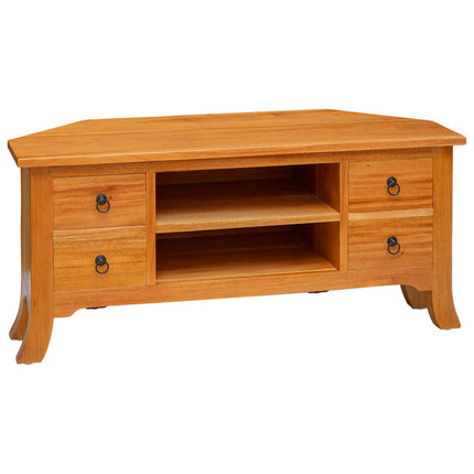 TV-skåp Naturfärg 100 x 40,5 x 46 cm Massivt mahognyträ