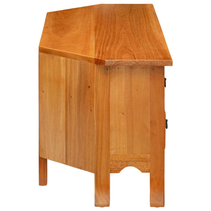 TV-skåp Naturfärg 100 x 40,5 x 46 cm Massivt mahognyträ