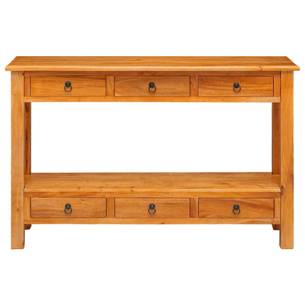 Konsolbord Naturfärg 115 x 32 x 76 cm Massivt mahognyträ