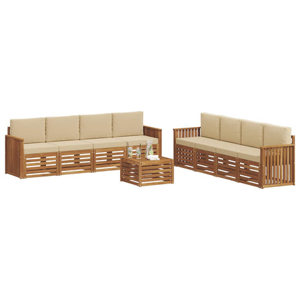 Utomhussoffset 9 st Naturlig och Beige